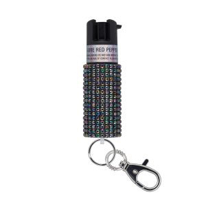 Black Pepper Spray with Jeweled Design